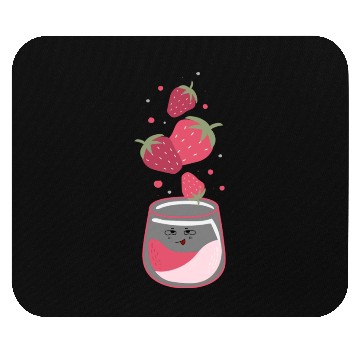 Discover Delicious Strawberry juice Mouse Pads