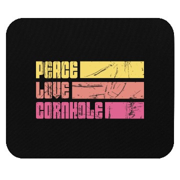 Discover Peace Love Cornhole Mouse Pads