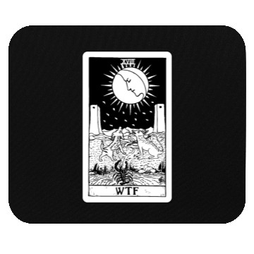 Discover WTF - The Moon Tarot Card Mouse Pads