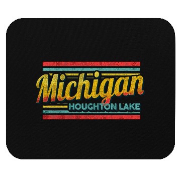 Discover Houghton Lake Michigan Vintage Souvenir 70S 80S St Mouse Pads