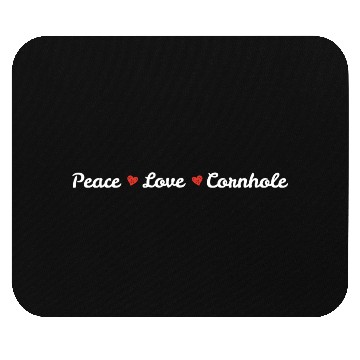 Discover Peace love cornhole heart Mouse Pads