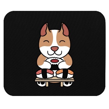 Discover Sushi Lover Pit Bull Mouse Pads