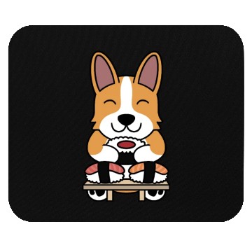 Discover Sushi Lover Corgi Mouse Pads