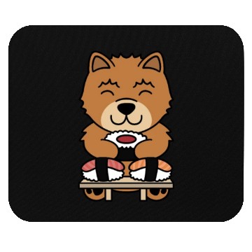 Discover Sushi Lover Chow Chow Mouse Pads