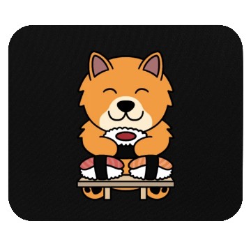 Discover Sushi Lover Pomeranian Mouse Pads