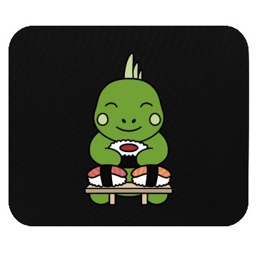 Discover Sushi Lover Iguana Mouse Pads