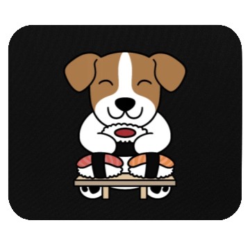 Discover Sushi Lover Jack Russell Terrier Mouse Pads