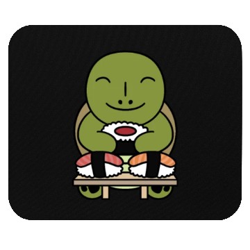 Discover Sushi Lover Tortoise Mouse Pads