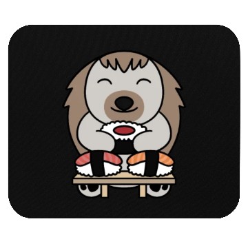 Discover Sushi Lover Hedgehog Mouse Pads