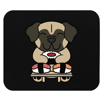 Discover Sushi Lover Bullmastiff Mouse Pads
