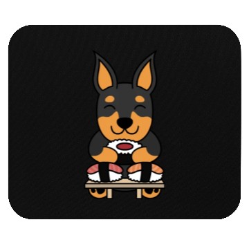 Discover Sushi Lover Miniature Pinscher Mouse Pads