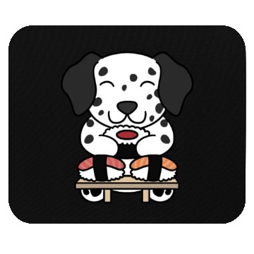 Discover Sushi Lover Dalmatian Mouse Pads