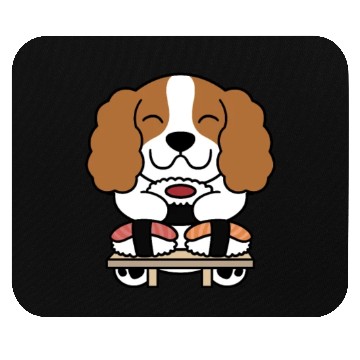 Discover Sushi Lover Cavalier King Charles Spaniel Mouse Pads