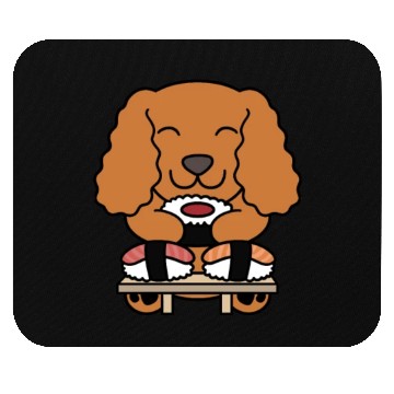 Discover Sushi Lover Cocker Spaniel Mouse Pads