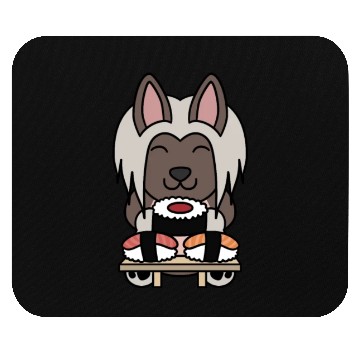 Discover Sushi Lover Chinese Crested Mouse Pads