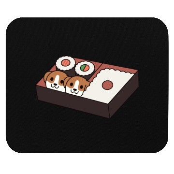 Discover Sushi Bento Box Beagle Mouse Pads
