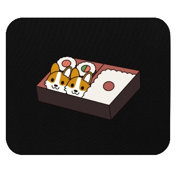 Discover Sushi Bento Box Corgi Mouse Pads