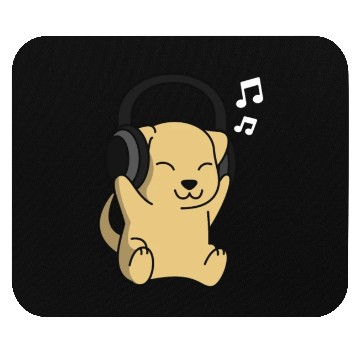 Discover Music Lover Labrador Mouse Pads
