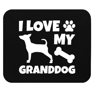 Discover I Love My Granddog Miniature Pinscher Mouse Pads