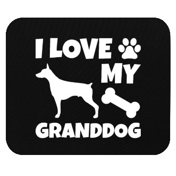 Discover I Love My Granddog Doberman Mouse Pads