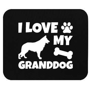 Discover I Love My Granddog German Shepherd Mouse Pads