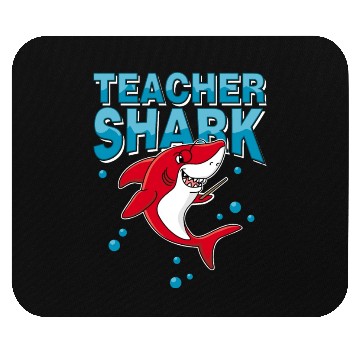 Discover Teacher shark .. school student lessons enrollment Mouse Pads