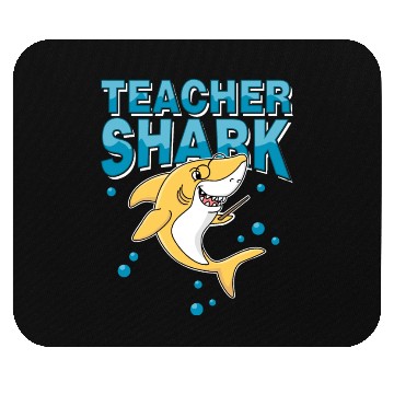 Discover Teacher shark .. school student lessons enrollment Mouse Pads