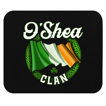 Discover O’shea Surname Irish Last Name Ireland Flag Mouse Pads