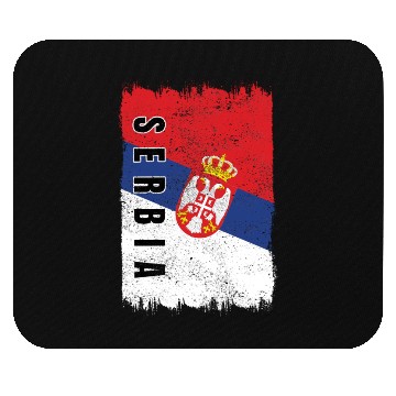 Discover Serbia vintage flag Mouse Pads