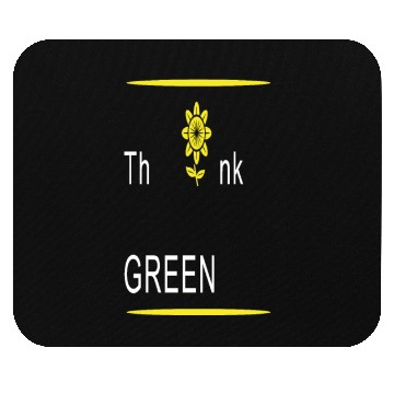 Discover Think Green Green Earth Mouse Pads