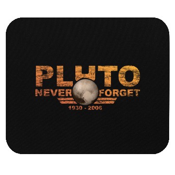 Discover Never Forget Pluto Design Retro Style Funny Space Mouse Pads