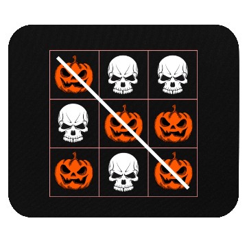 Discover Halloween Three in a Row Game Pumpkin Skulls Mouse Pads