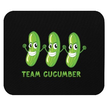 Discover Team Cucumber Vegetarian Vegetable Veggies Vegan Mouse Pads