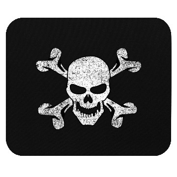 Discover Plain Vintage Skull And Crossbones Mouse Pads