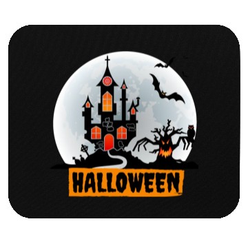 Discover Halloween night story series Mouse Pads