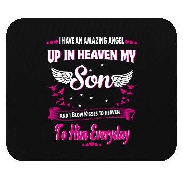 Discover My Son Forever My Angel Sympathy In Loving Memory Mouse Pads