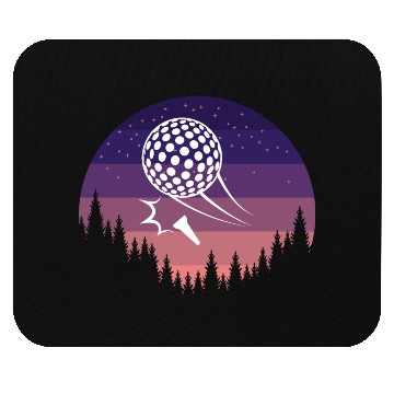 Discover Golf Retro Sunset Mouse Pads