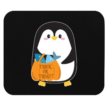 Discover Cute penguin on Halloween Mouse Pads