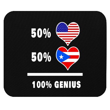 Discover USA and Puerto Rico genius flag design Mouse Pads