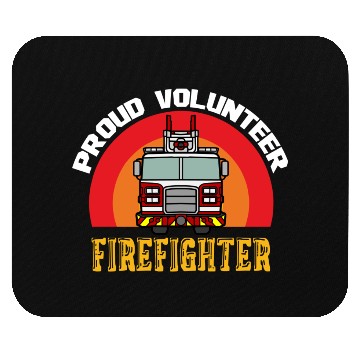 Discover Proud Volunteer Firefighter Mouse Pads