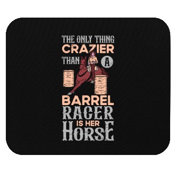 Discover Barrel Racing Rodeo Equestrian Horse Barrel Racer Mouse Pads