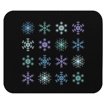 Discover Cute Modern Christmas Snowflakes Seamless Pattern Mouse Pads