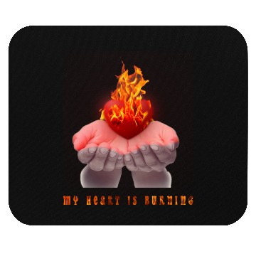 Discover my heart is burning Mouse Pads