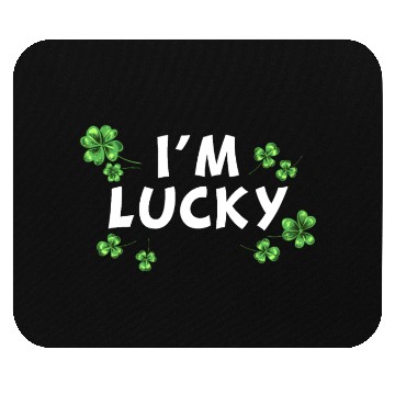 Discover Shamrock St. Patrick's Day I'm Lucky Mouse Pads