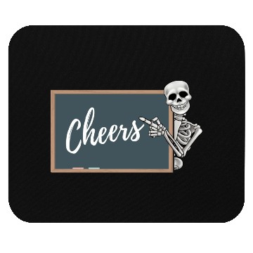 Discover Cheers Crayon Blackboard Skeleton Teacher Mouse Pads