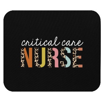 Discover Critical-Care Nurse Colorful Leopard Print Funny Mouse Pads
