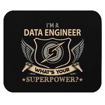 Discover Data Engineer Mouse Pads - Superpower Job Gift Item T