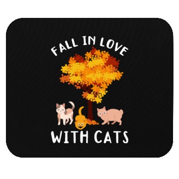 Discover Fall Women Cat Lover Autumn Mouse Pads