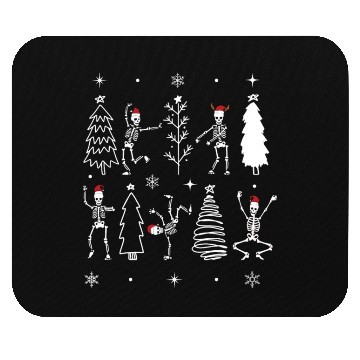 Discover Funny Goth Christmas, skeleton dancing christmas Mouse Pads