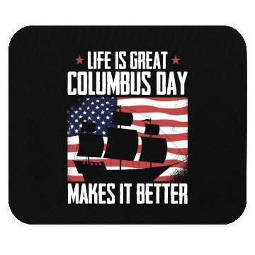 Discover Columbus Day 1492 Mouse Pads